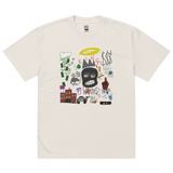 Oversized faded "Always Real Thinking" t-shirt