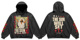 The sun will set Oversized hoodie