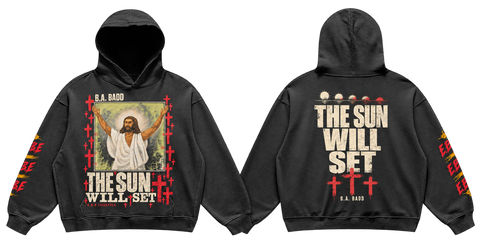 The sun will set Oversized hoodie