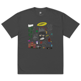 Oversized faded "Always Real Thinking" t-shirt